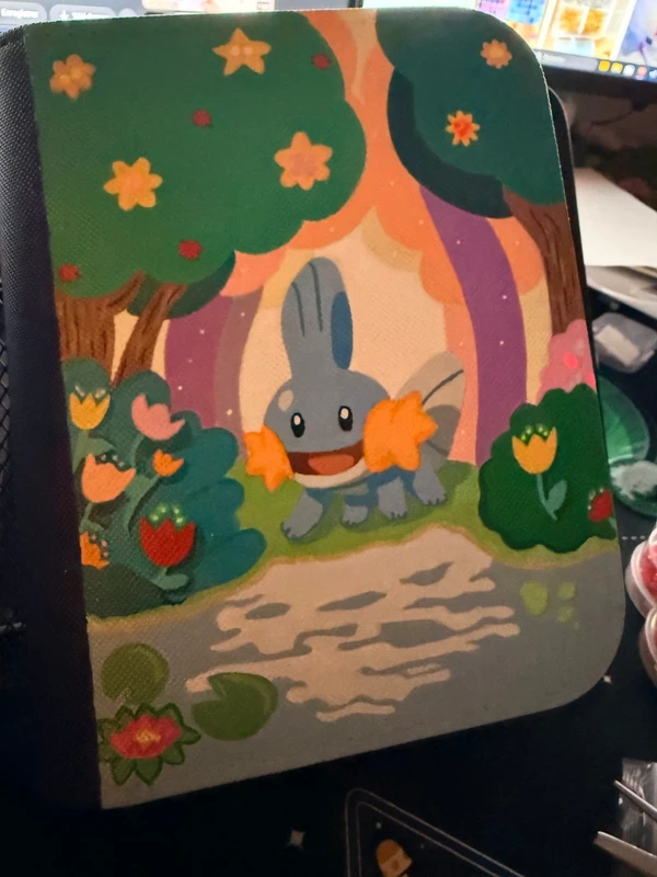 Binder Pokémon personnalisé peint à la main, Gobou