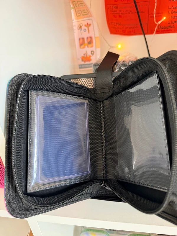 Custom handpainted glow in the dark Pumpkaboo Pokémon toploader binder
